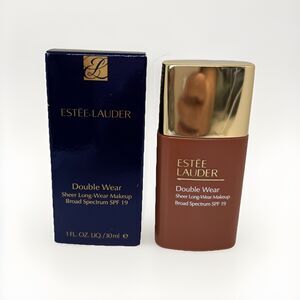 NIB ESTEE LAUDER Double Wear Sheer Foundation 7C1.5 RICH UMBER SPF 19 Makeup 1oz